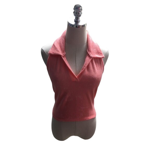 Caution To The Wind Top Women's Size Large Pink Sleeveless Open Back - Picture 1 of 5